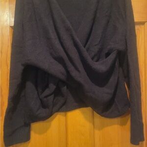 Charlotte Russe Black Wrap Sweater